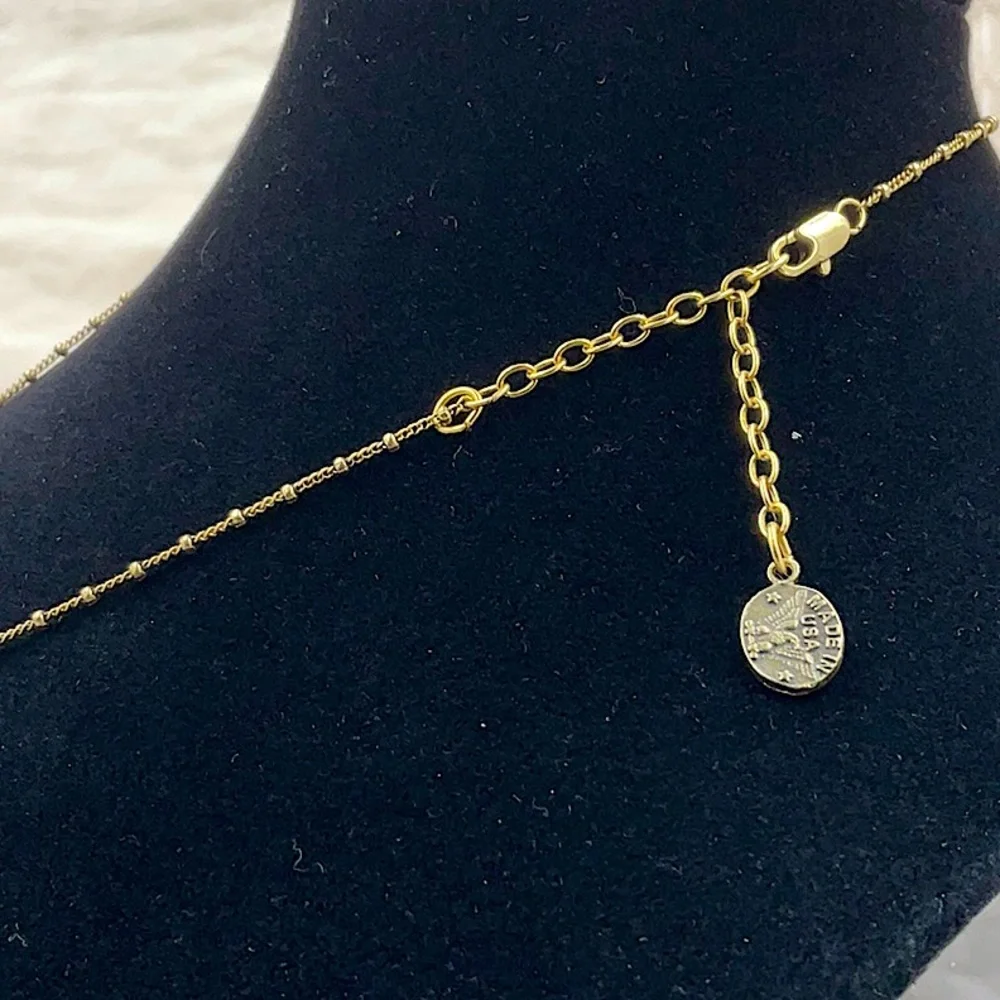 Vtg.Anne Koplik 18” Gold Necklace With Pendant - Picture 8 of 12